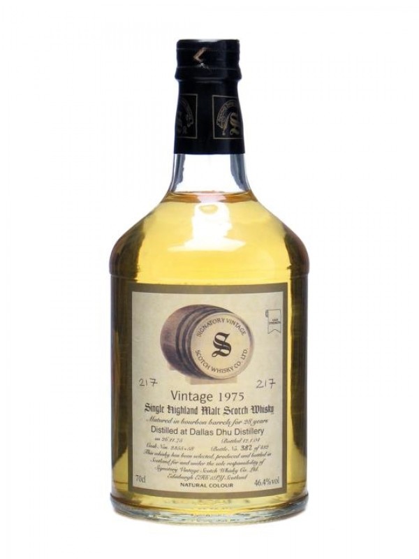 Dallas Dhu 1975 28 Year Old Cask #2355 58 Signatory
