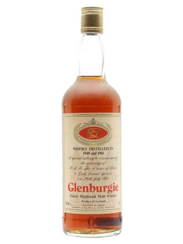 Glenburgie Royal Marriage Bottled 1981 Gordon Macphail