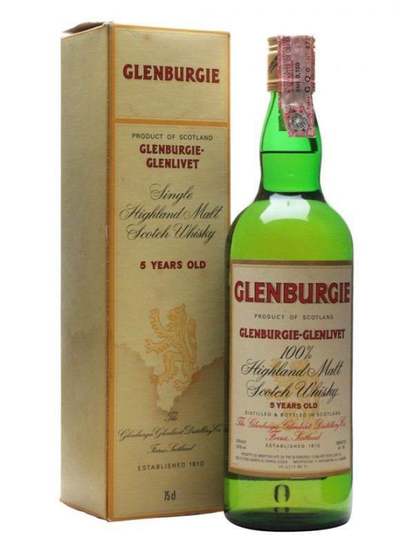 Glenburgie Glenlivet 5 Year Old . Bottled 1980's