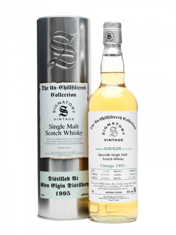 Glen Elgin 1995 17 Year Old Casks #1149+50 Signatory Un-Chillfiltered Collection