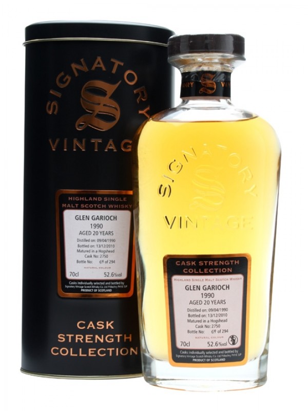 Glen Garioch 1990 20 Year Old Cask #2750 Signatory Cask Strength Collection