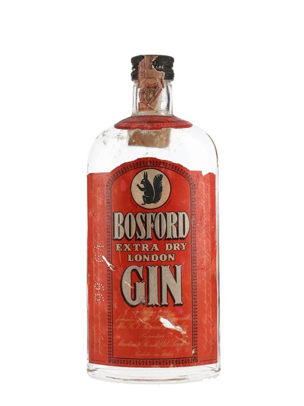 Bosford Extra Dry London Gin Bottled 1970s