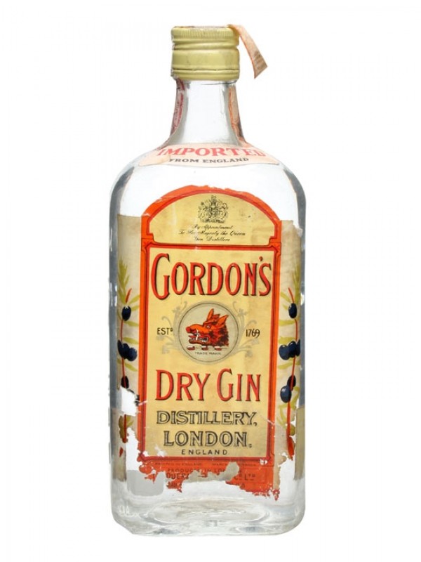 Gordon's Dry Gin Bottled 1980s