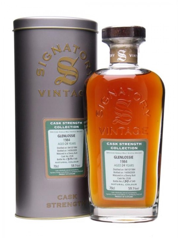 Glenlossie 1984 24 Year Old Sherry Butt Signatory