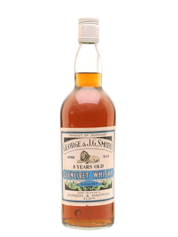 Glenlivet 8 Year Old Smith's Label Bottled 1960s Gordon & Macphail