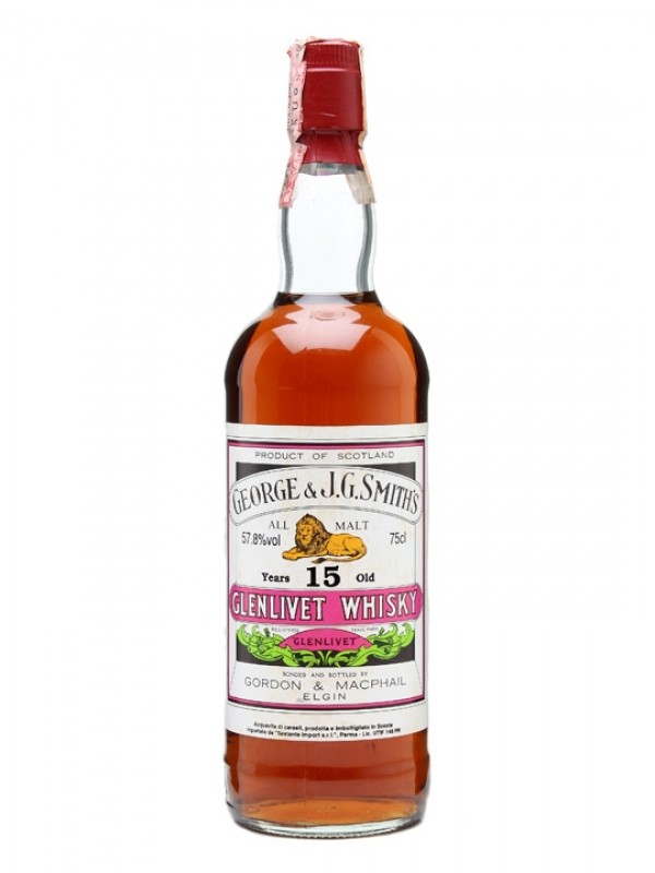 Glenlivet 15 Year Old Sherry Cask Bottled 1970s Gordon & Macphail