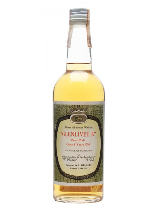 Glenlivet K Pure Malt 8 Year Old Hatch Mansfield Independent Bottling