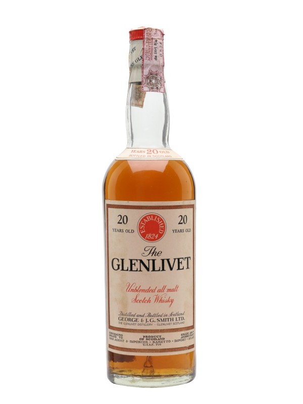 Glenlivet 20 Year Old Baretto Import