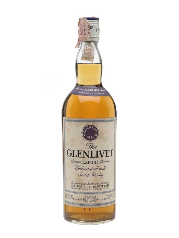 Glenlivet Special Export Reserve Bottled 1970's