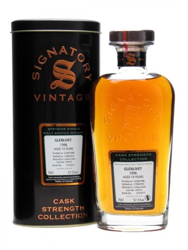 Glenlivet 1996 14 Year Old Sherry Butt #105515 Signatory