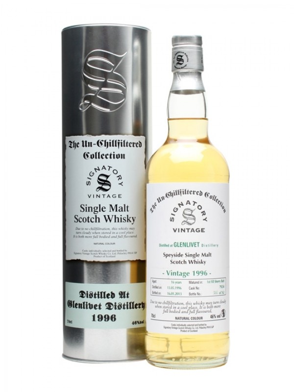 Glenlivet 1996 16 Year Old Sherry Butt 79234 Signatory