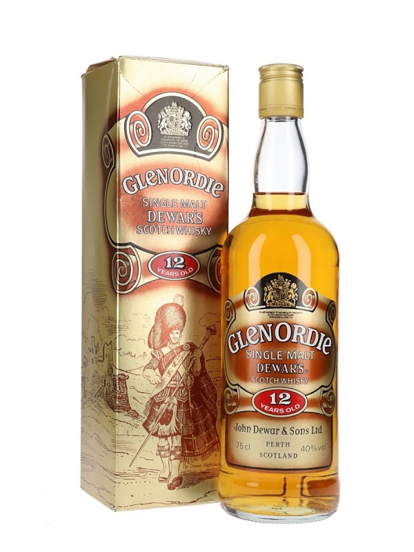 Glenordie 12 Year Old Bottled 1980's 75cl