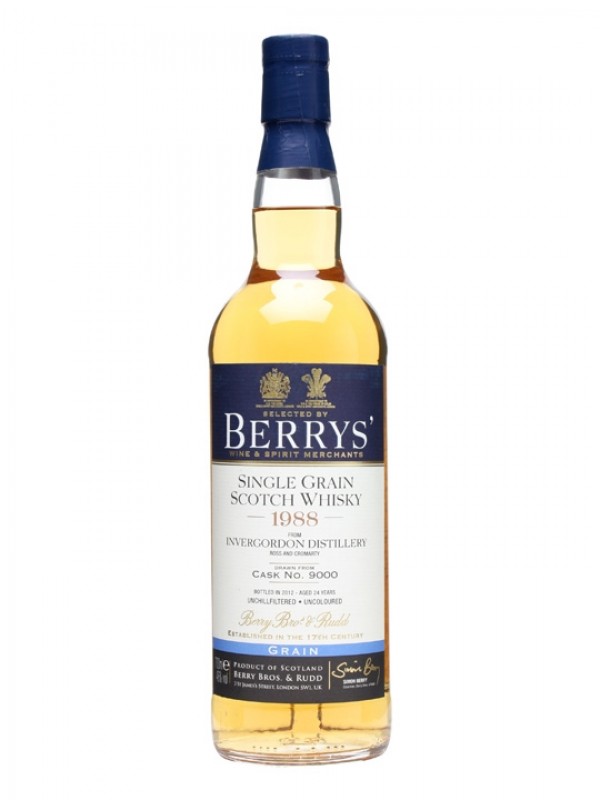 Invergordon 1988 24 Year Old Cask #9000 Berry Bros Berry Bros & Rudd