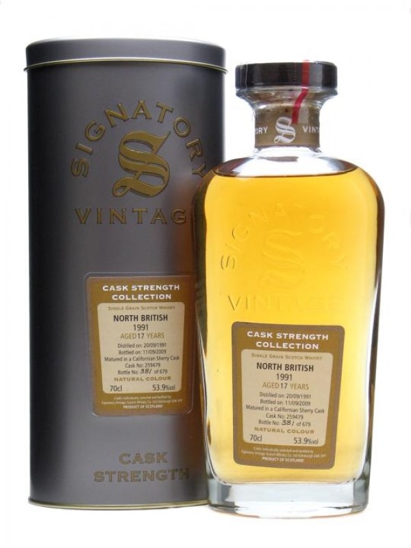 North British 1991 17 Year Old Californian Sherry Cask Signatory
