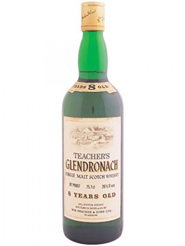 Glendronach 8 Year Old Teacher's Bottled 1980's