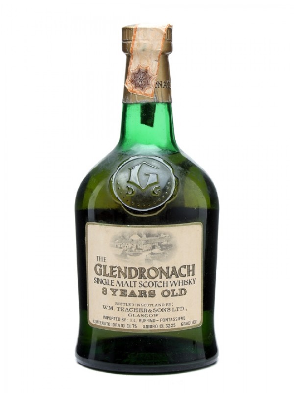 Glendronach 8 Year Old Dumpy Bottled 1970s