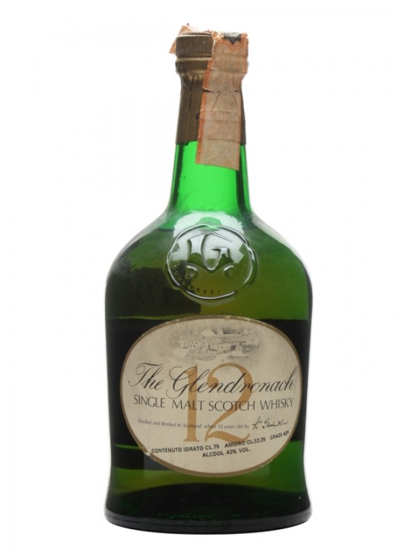 Glendronach 12 Year Old Bottled 1980's 75cl