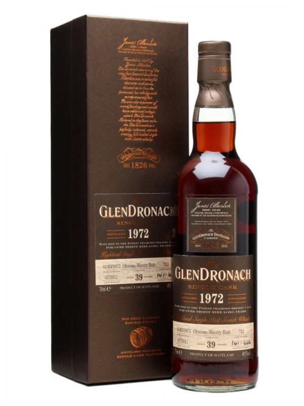 Glendronach 1972 39 Year Old Oloroso Butt #712