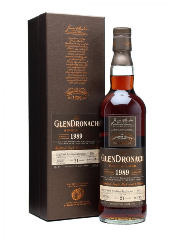 Glendronach 1989 21 Year Old PX Puncheon #3314