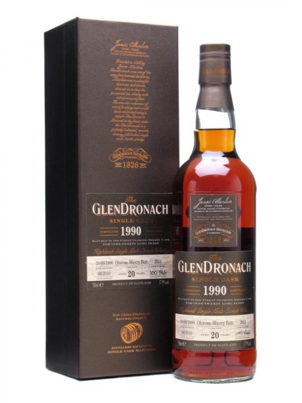 Glendronach 1990 20 Year Old Oloroso Butt #2621