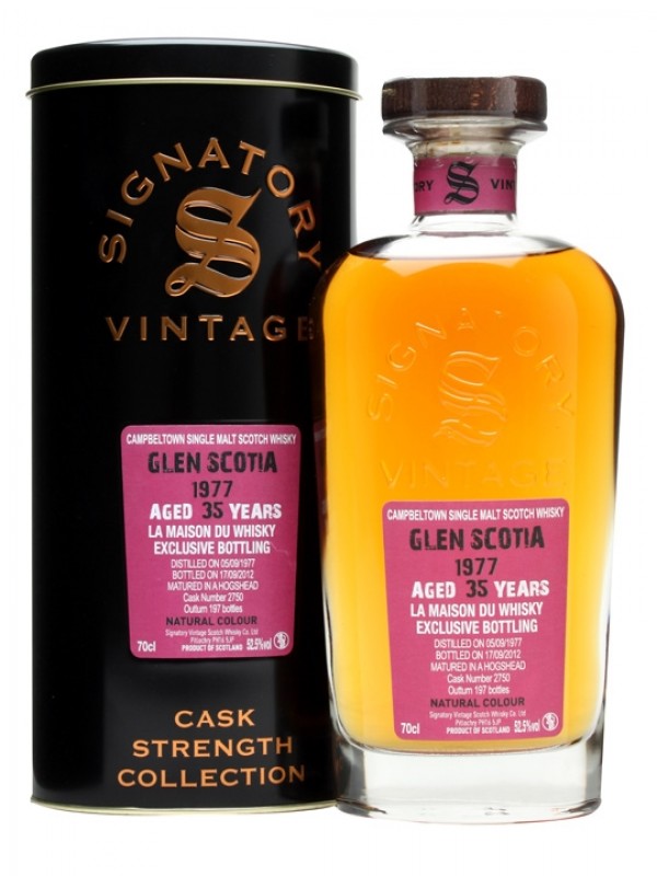 Glen Scotia 1977 35 Year Old Cask #2750 Signatory Cask Strength Collection