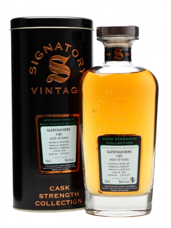 Glentauchers 1981 30 Year Old Cask #1050 Signatory