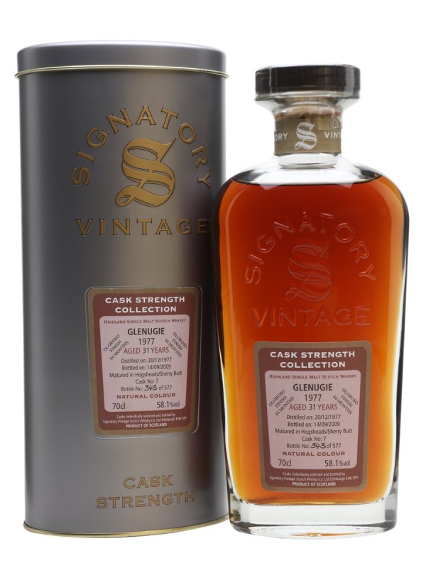 Glenugie 1977 31 Year Old Oloroso Finish Signatory Cask Strength Collection
