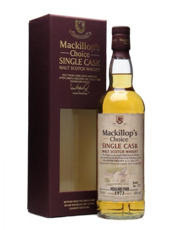 Highland Park 1973 Bottled 2007 Cask #8395 Mackillop's