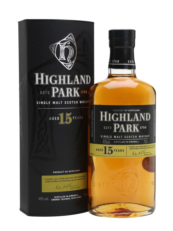 Highland Park 15 Year Old Flat Bottle