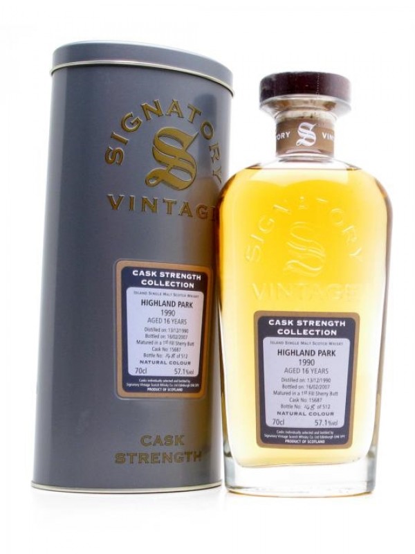 Highland Park 1990 16 Year Old Sherry Butt Signatory