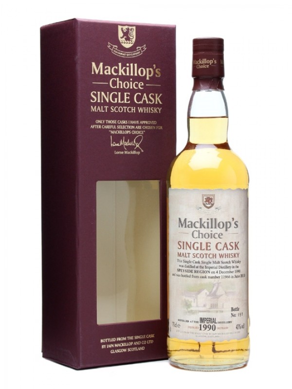 Imperial 1990 19 Years Old Cask #11966 Mackillop's