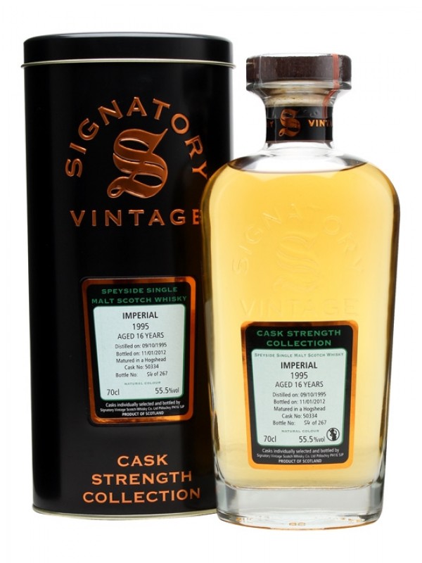 Imperial 1995 16 Year Old Cask #50334 Signatory Cask Strength Collection