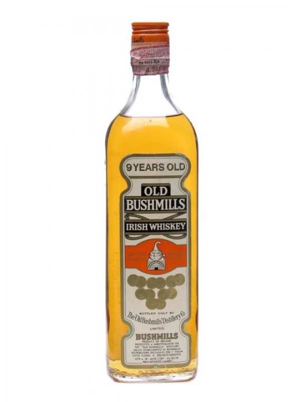 Old Bushmills 9 Year Old Bottled 1970's