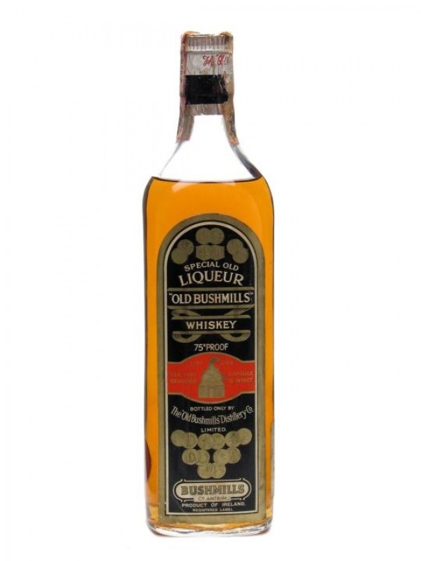 Old Bushmills Black Label Bottled 1960s
