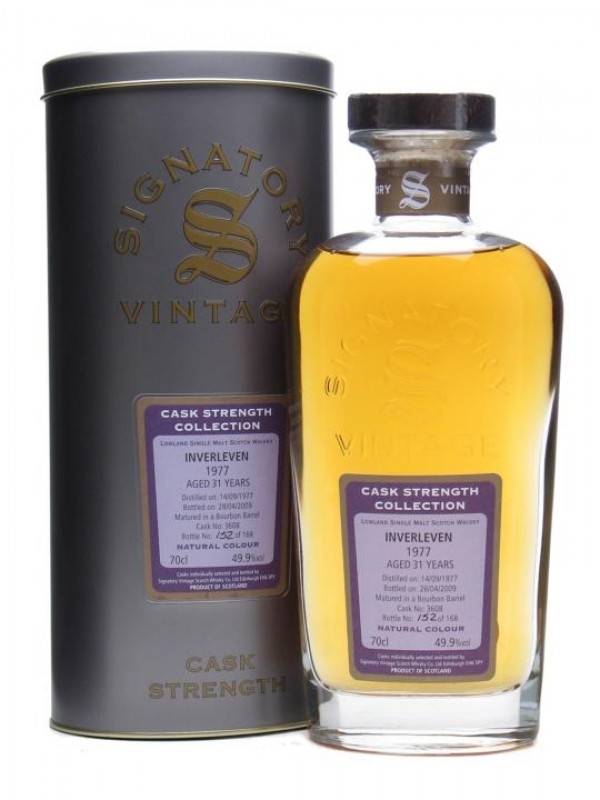 Inverleven 1977 31 Year Old Signatory Cask Strength Collection