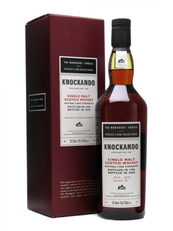 Knockando 1996 12 Year Old Managers Choice Sherry Cask
