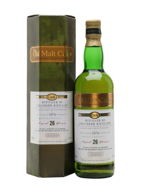 Linlithgow 1974 26 Year Old Douglas Laing Old Malt Cask