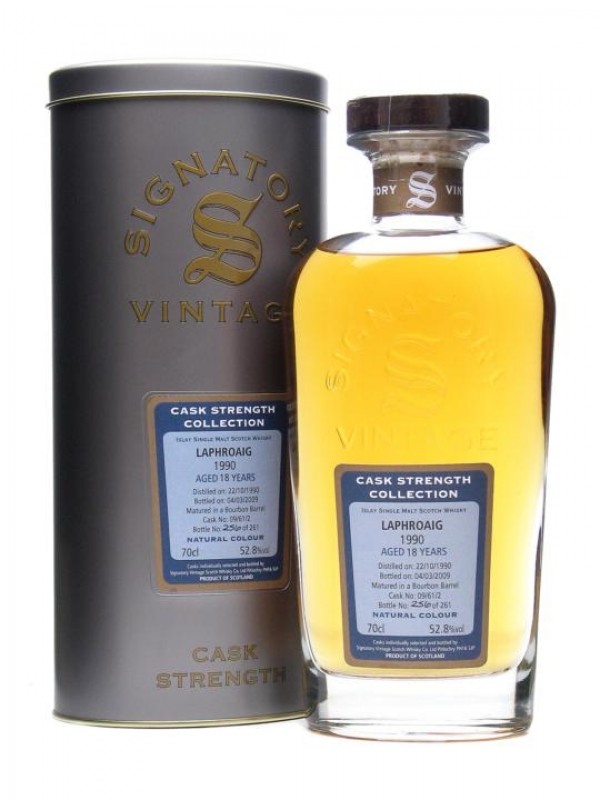 Laphroaig 1990 18 Year Old Signatory Cask Strength Collection