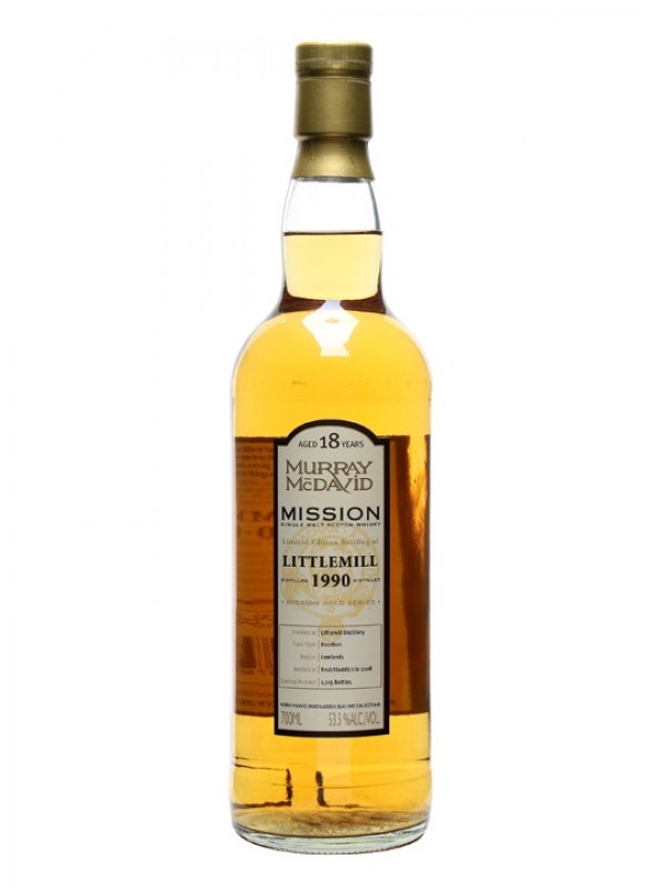 Littlemill 1990 18 Year Old Bourbon Cask Murray McDavid Mission