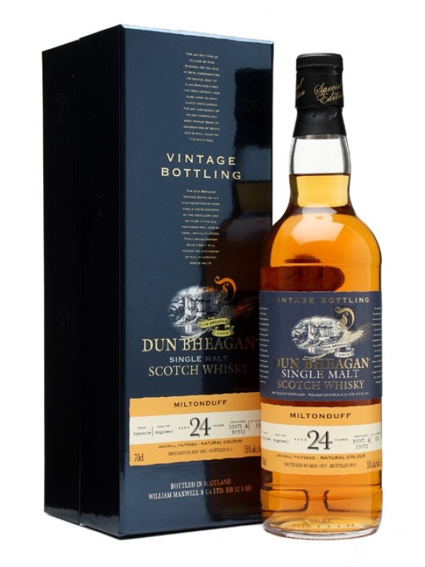 Miltonduff 1987 24 Year Old Dun Bheagan
