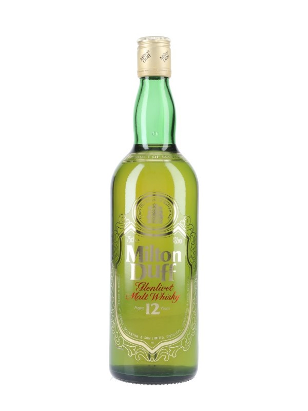 Miltonduff 12 Year Old Screen Printed Label