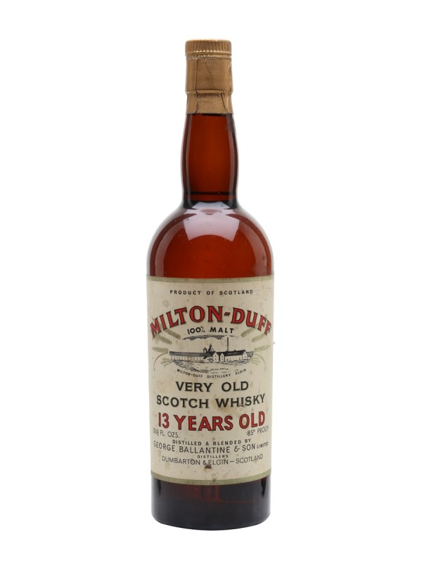 Miltonduff 13 Year Old Bottled 1960s