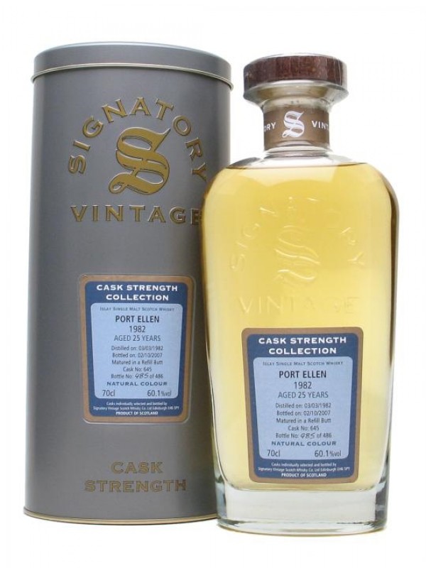 Port Ellen 1982 25 Year Old Signatory Bottled 2007