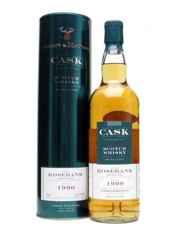 Rosebank 1990 Cask Strength Gordon & Macphail Cask Strength Collection