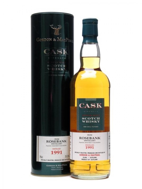 Rosebank 1991 Cask Strength Gordon & Macphail