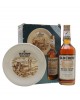 Old Crow Kentucky Straight Bourbon + Decorative Plate Bottled 1980s